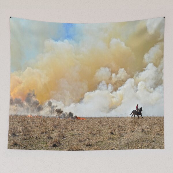Item preview, Starting a Controlled Burn, Flint Hills, Kansas designed and sold by Catherine Sherman.