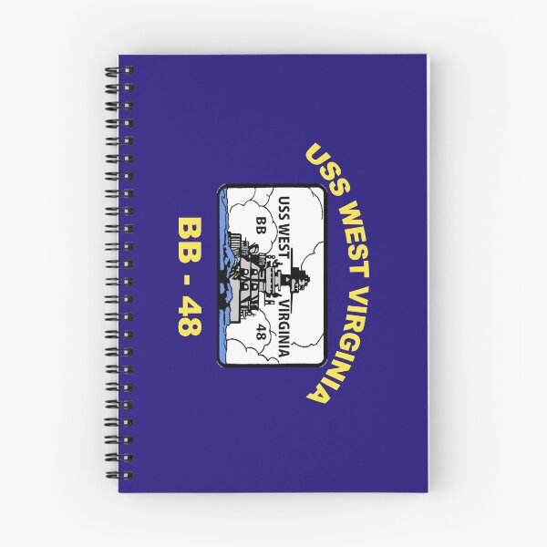 Item preview, USS West Virginia (BB-48) Crest for Dark Colors designed and sold by Nikki SpaceStuffPlus.
