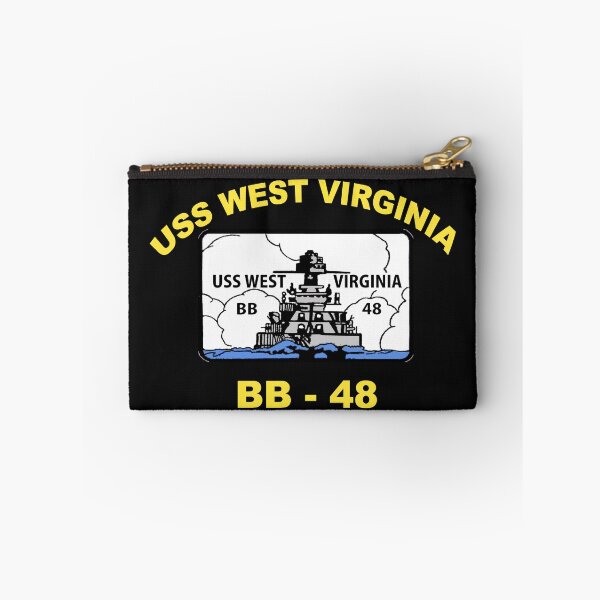 Item preview, USS West Virginia (BB-48) Crest for Dark Colors designed and sold by Nikki SpaceStuffPlus.