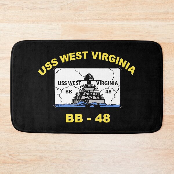 Item preview, USS West Virginia (BB-48) Crest for Dark Colors designed and sold by Nikki SpaceStuffPlus.