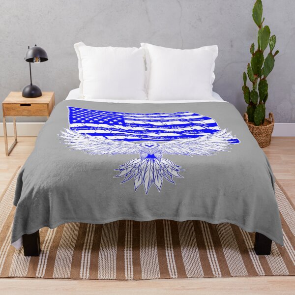 Item preview, Blue US Flag Eagle designed and sold by LimeStorm.