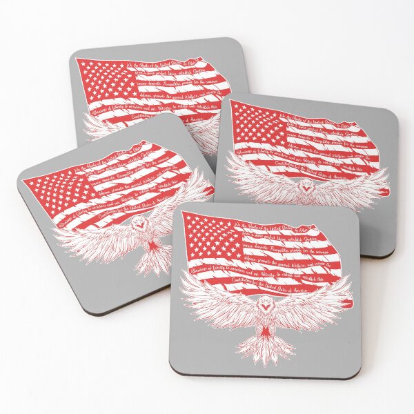 Item preview, Red US Flag Eagle designed and sold by LimeStorm.