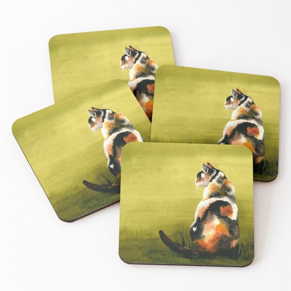 Item preview, Calico in the Grass designed and sold by J C Phillipps Design.