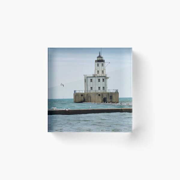 Item preview, Milwaukee Lighthouse on Lake Michigan designed and sold by bertsworks300.