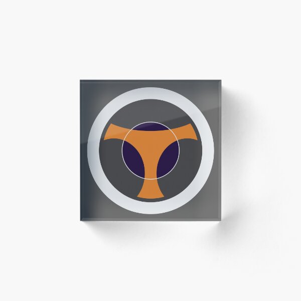 Taskmaster Shield Emblem Acrylic Block