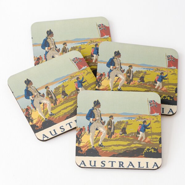 Item preview, Australia Vintage Travel Poster designed and sold by vintagevivian.