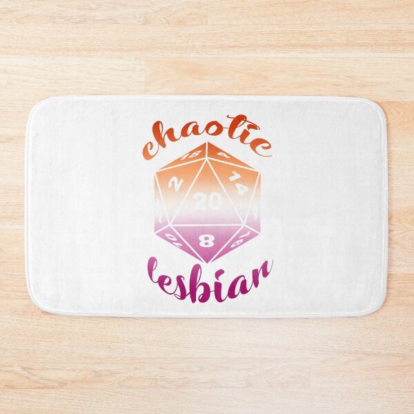Item preview, Chaotic Lesbian Dungeons and Dragons Alignment designed and sold by ArielleJane.