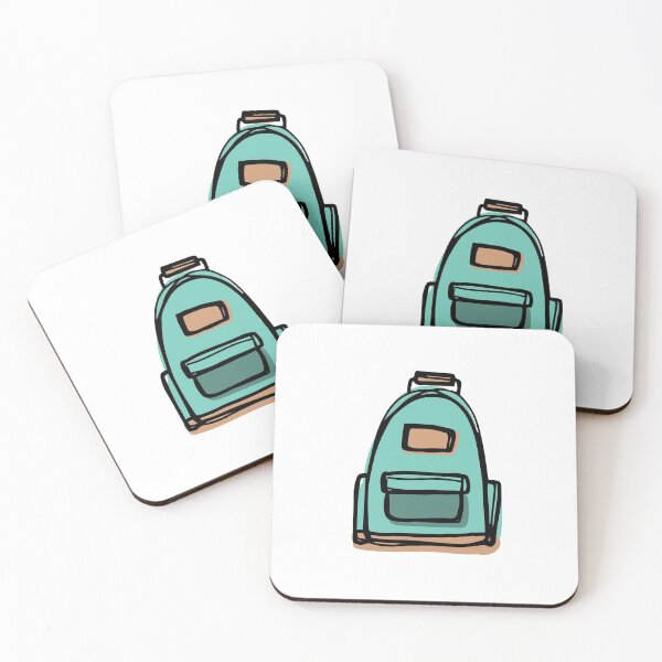 Item preview, Backpack Sketch Teal Watercolor designed and sold by caleighrb.
