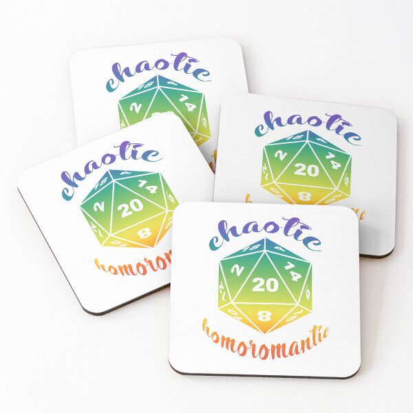Item preview, Chaotic Homoromantic Gay Dungeons and Dragons Alignment designed and sold by ArielleJane.