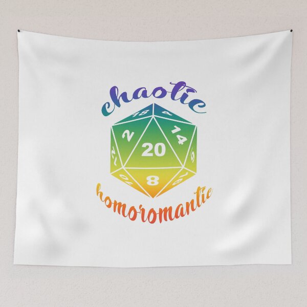 Item preview, Chaotic Homoromantic Gay Dungeons and Dragons Alignment designed and sold by ArielleJane.