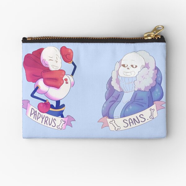 Sans and Papyrus Zipper Pouch