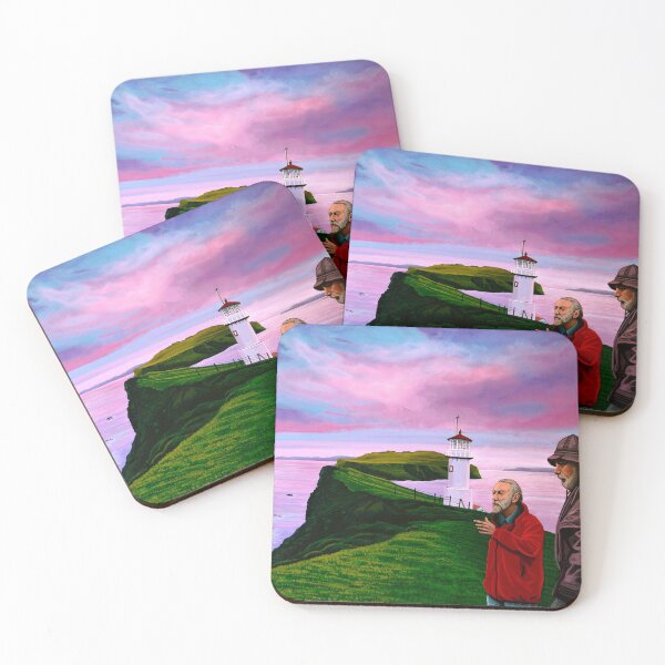 Item preview, Lighthouse at Mykines Faroe Islands Painting designed and sold by PaulMeijering.