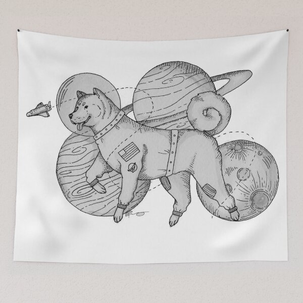 Item preview, Wow Much Space Pup designed and sold by Beeandink.
