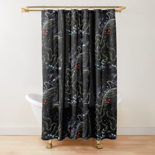 Cthulhu-Lovecraft Shower Curtain
