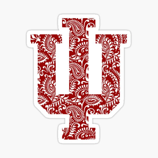 Indiana University Logo - Paisley Cute Sticker