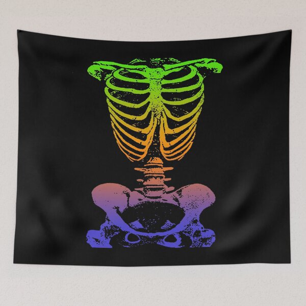Item preview, Colorful Skeleton in Purple, Orange and Green designed and sold by Greenbaby.