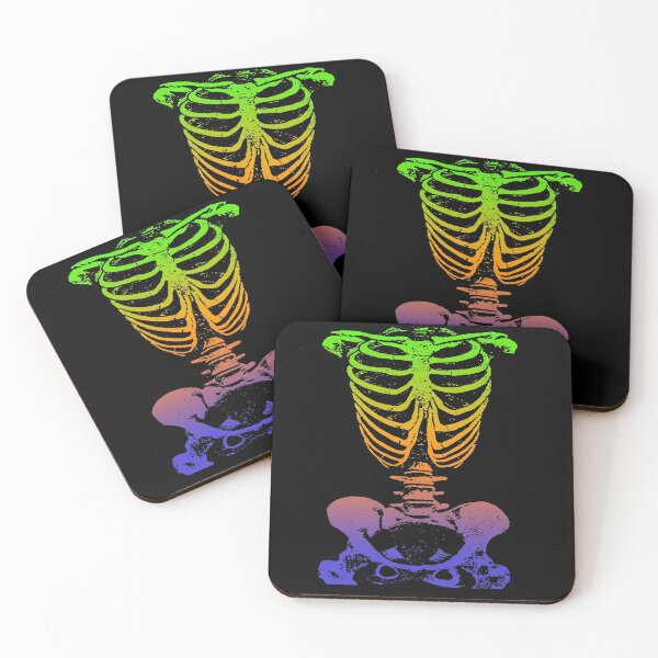 Item preview, Colorful Skeleton in Purple, Orange and Green designed and sold by Greenbaby.