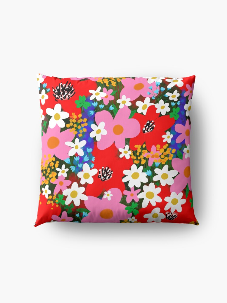 Alternate view of Flower Power! Floor Pillow