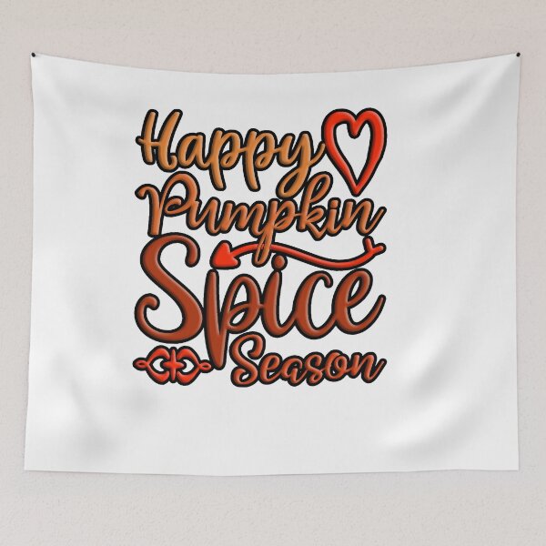 Item preview, Happy Pumpkin Spice Season : Colorful Artistic Typography design designed and sold by Department61.