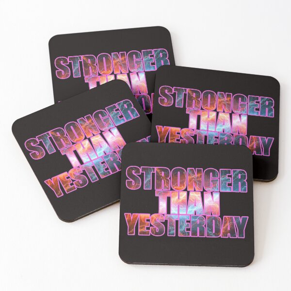 Item preview, Copy of Stronger Than Yesterday - Pink Outline designed and sold by Awgie-Dawg.