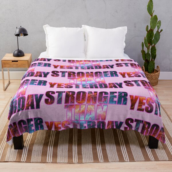 Item preview, Copy of Stronger Than Yesterday - Pink Outline designed and sold by Awgie-Dawg.