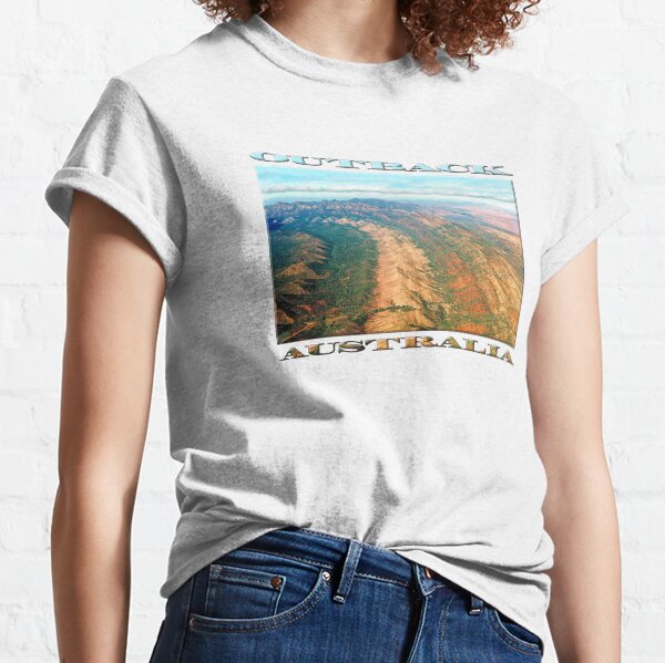 Outback Mountains (poster on white) Classic T-Shirt