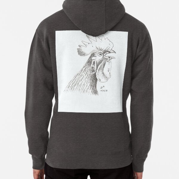 The Chicken, The Rooster, The Handsome Fellow Pullover Hoodie