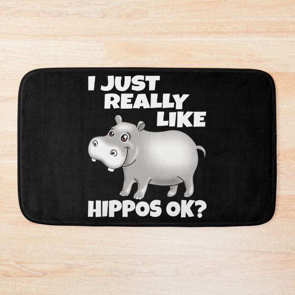 Item preview, I Just Really Like Hippos Funny Cute Hippopotamus designed and sold by pablomendoza.