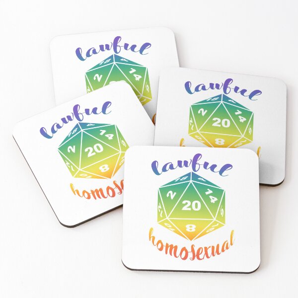 Item preview, Lawful Homosexual Gay Dungeons and Dragons Alignment designed and sold by ArielleJane.