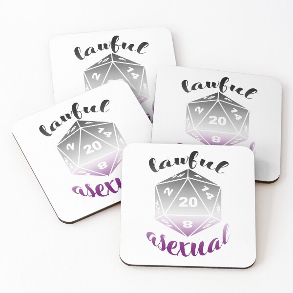 Item preview, Lawful Asexual Dungeons and Dragons Alignment designed and sold by ArielleJane.