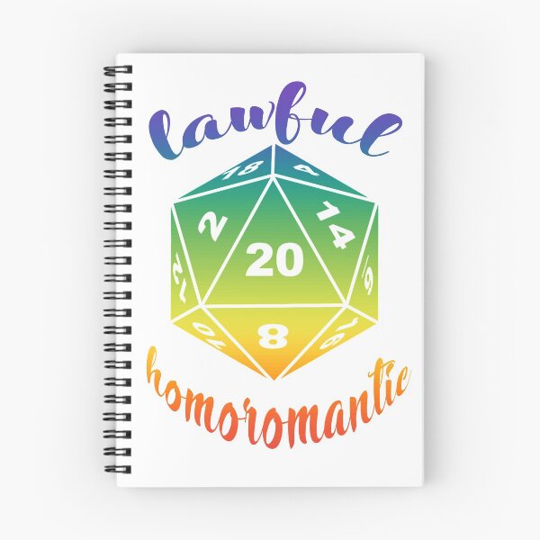 Item preview, Lawful Homoromantic Gay Dungeons and Dragons Alignment designed and sold by ArielleJane.