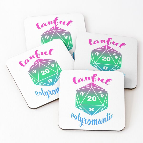 Item preview, Lawful Polyromantic Dungeons and Dragons Alignment designed and sold by ArielleJane.