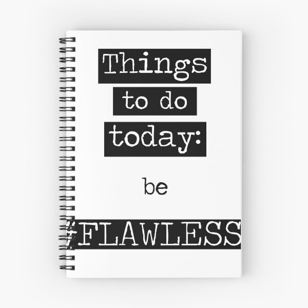 Item preview, Things To Do Today: Be #Flawless. Typography  designed and sold by CacaoDesigns.