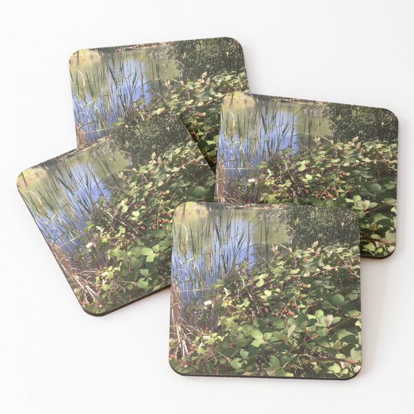 Item preview, Raspberry bush by pond designed and sold by Rita Kindle.