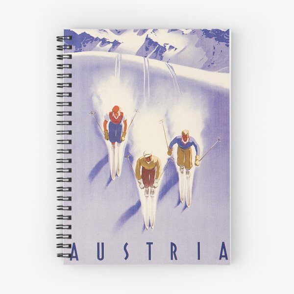 Item preview, Austria Vintage Ski Poster designed and sold by vintagevivian.
