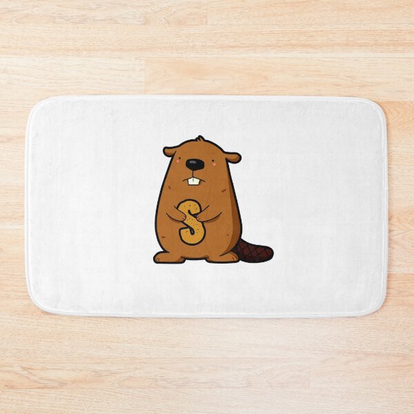 Item preview, Alphabet Letter S Cute Toothy Beaver       designed and sold by kidsmonogram.