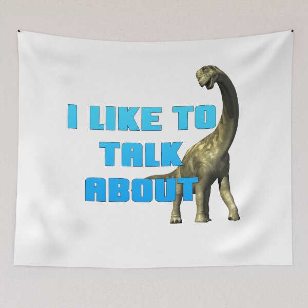 Item preview, I Like to Talk about Dinosaurs designed and sold by AnJAutismWorld.