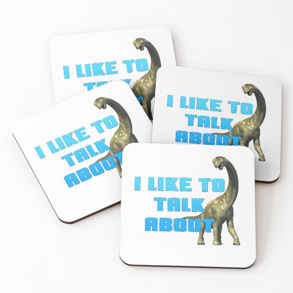 Item preview, I Like to Talk about Dinosaurs designed and sold by AnJAutismWorld.