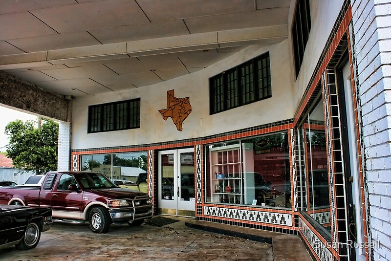 "Grimes Garage in Hillsboro, Texas" by Susan Russell Redbubble