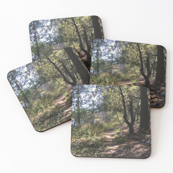 Item preview, Shady pedestrian trail by pond designed and sold by Rita Kindle.