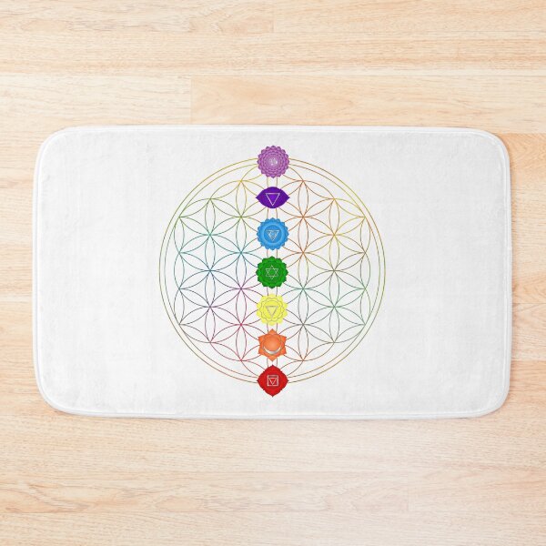 Item preview, Flower of Life Seven Chakras designed and sold by Bluepress.