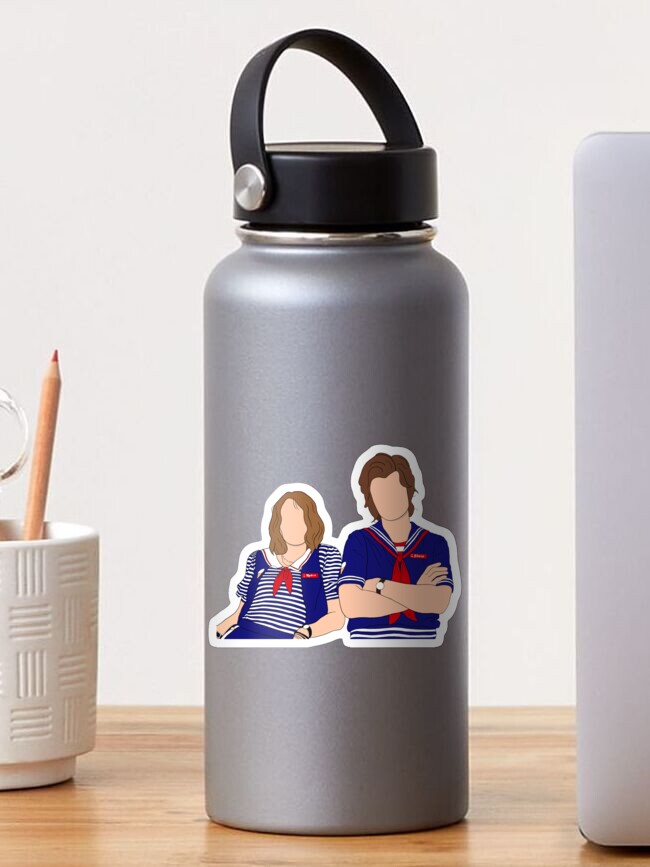 Thumbnail 1 of 3, Sticker, Steve and Robin // Stranger Things designed and sold by apxtelesma.