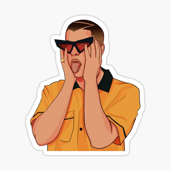 Download Bad Bunny Stickers | Redbubble