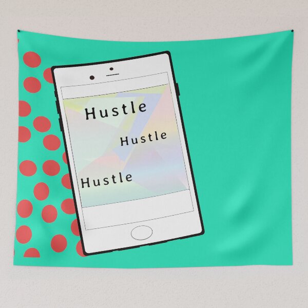Item preview, Hustle On Your Phone designed and sold by fabqa.