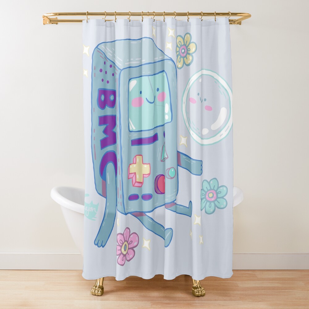 BMO & Bubble Shower Curtain