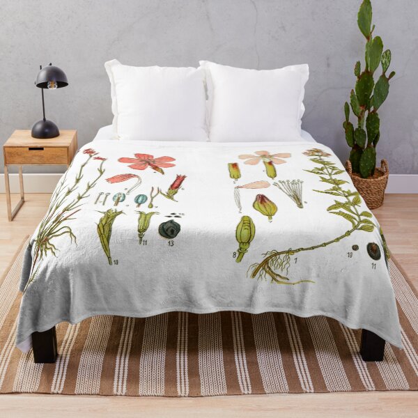Item preview, Vintage Botanical Flower Chart designed and sold by bohoDecor.