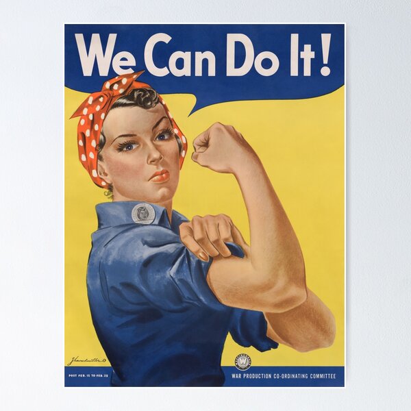 Item preview, We Can Do It! poster high resolution designed and sold by flashman.