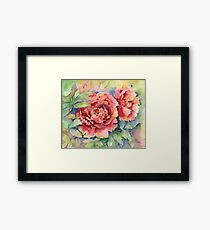 Peonies Framed Print