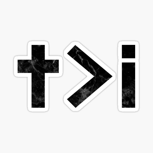 "Christian Quote - He must increase i must decrease - Marble" Sticker ...