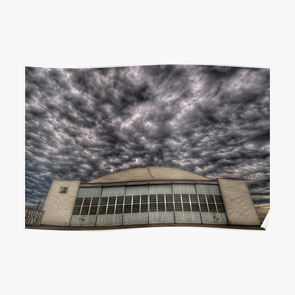 Hanger at Boundary Bay Airport Poster